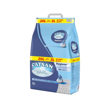 Catsan + Litiere Hygi&egrave;ne pour Chat 17l+3l