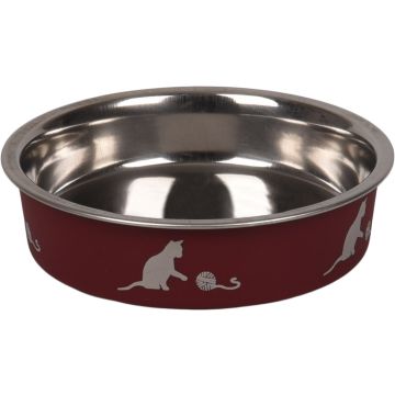 Eetpot Kat Kena Rood 11,5cm 160ml