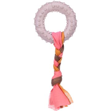 Flamingo Jouet Chiot Tpr Bunty Anneau Taupe