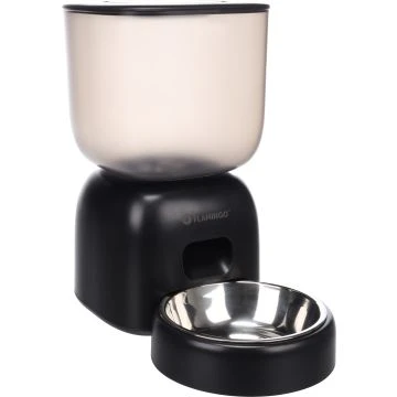 Flamingo Blido Automatische Voederbak voor Honden en Katten met Timer Zwart 3l