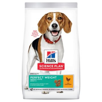 Hill's Science Plan Adult Perfect Weight croquettes pour chien medium au poulet
