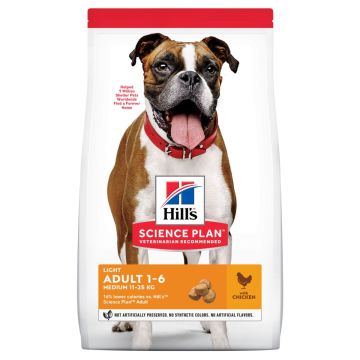 Hill's Science Plan Adult Light croquettes pour chien médium au poulet