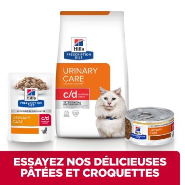 Hill's Prescription Diet C/D Urinary Stress Multicare aliment pour chat au poisson