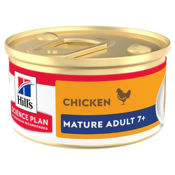 Hill's Science Plan Mature Adult Mousse pour Chats au Poulet 12x85g