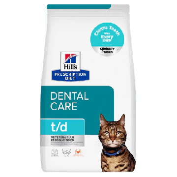 Hill's Prescription Diet T/D Kattenvoer met Kip