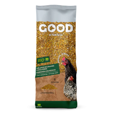 Good Bio M&eacute;lange de Graines Concass&eacute;es pour Poules 20kg