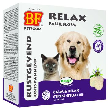 Bf Petfood Relax Tabletten Hond/kat 100st.