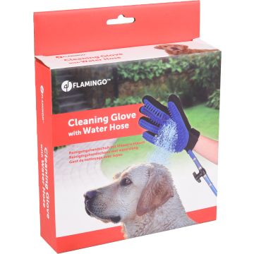 Reinigingshandschoen + Slang Blauw/zwart 22cm