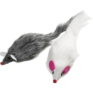 Flamingo Souris Remy Gris Peluche pour Chat 6x22x3,5cm