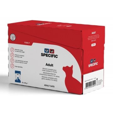 SPECIFIC Adult FXW-P Chat 12 Sachets de 85g