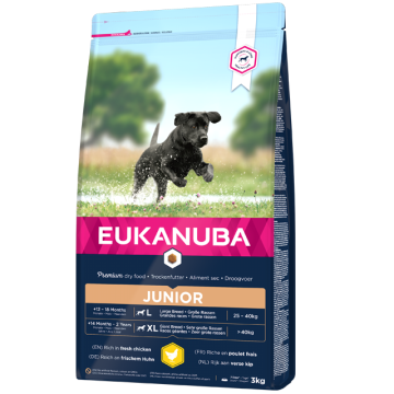Eukanuba Junior Large Breeds Au Poulet Pour Chien - 15kg