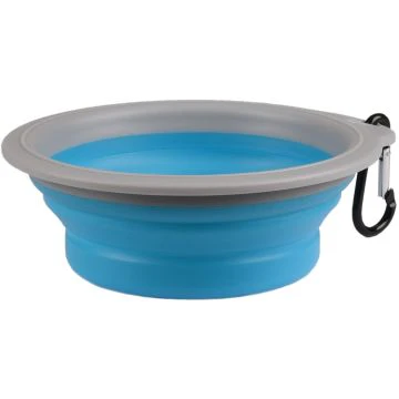 Flamingo Gamelle De Voyage Bubo Bleu/gris pour Chien 375ml