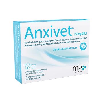 ANXIVET 30 GÉLULES 250MG/28UI