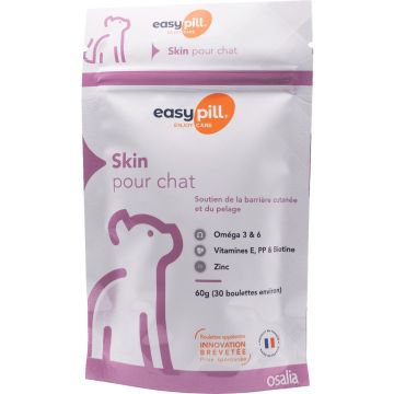 Easypill Chat Skin 30 boulettes de 2g
