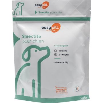 EASYPILL CHIEN SMECTITE 6 BARRES DE 28 GRS