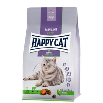 Happy Cat Senior Croquettes pour Chat à l' Agneau 4kg