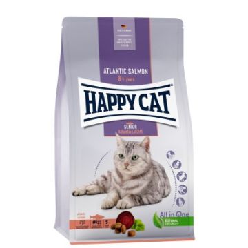 Happy Cat Senior Croquettes pour Chat au Saumon 4kg