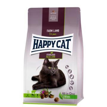 Happy Cat Sterilised Croquettes pour Chat à l' Agneau