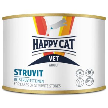 Happy Cat Vet Diet Struvite Nourriture Humide pour Chat 6x200g