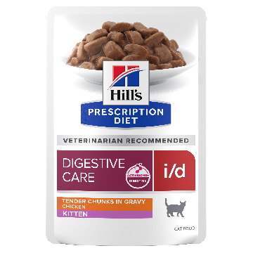 Hill's Prescription Diet Chat I/D Digestive Nourriture Humide pour Chaton Sachet Repas 12x85g