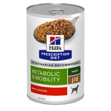 Hill's Prescription Diet J/D Metabolic + Mobility boîtes pour chien 12x370g 