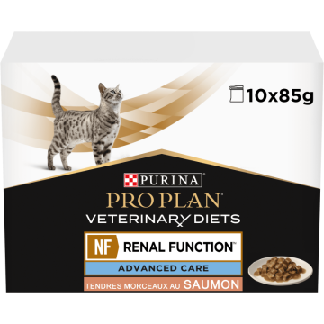 Purina Pro Plan Veterinay Diets NF pour Chat au saumon 10x85g