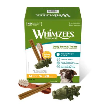 Whimzees Friandises Dentaire pour Chien Boîte De Variété M