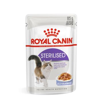 Royal Canin Adult Sterilised Sachets en Gelée pour Chat 12x85g
