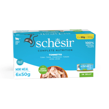Schesir C&B Natvoer voor Katten met Tonijn in Gelei 6x50g