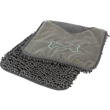 Trixie Handdoek Microvezel voor Honden 78x32cm Grijs