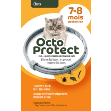 Octoprotect Collier Antiparasitair pour Chats