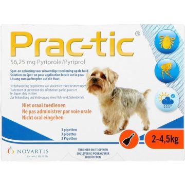 Prac-tic Hond Xs (2-4,5kg) 3 Pipetten