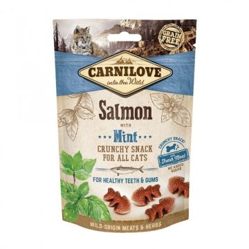CARNILOVE Crunchy Snack au Saumon et Menthe 50g