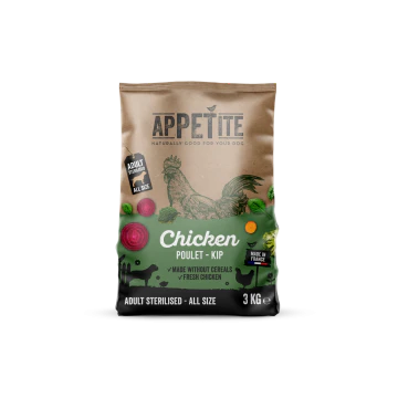 Appetite Adulte Stérilisé Croquettes pour Chiens 3kg