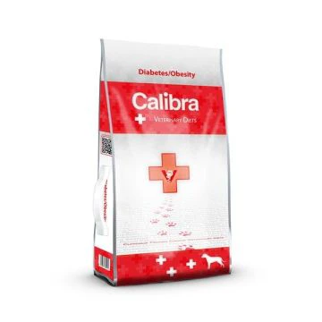 Calibra Veterinary Diets Diab&eacute;tique/ob&eacute;sit&eacute; Croquettes pour Chien 2kg
