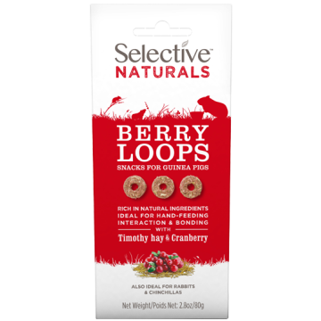 Selective Natural Treats Berry Loops - 4x80g