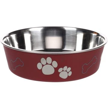 Flamingo Gamelle Kena Rouge pour Chien 17cm 800ml