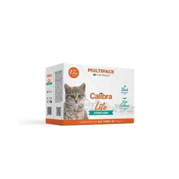 Calibra Life Sachets pour Chat St&eacute;rilis&eacute; Multipack 12x85g