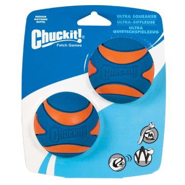 Chuckit Ultra Squeaker Bal M 6 Cm 2 Pcs.