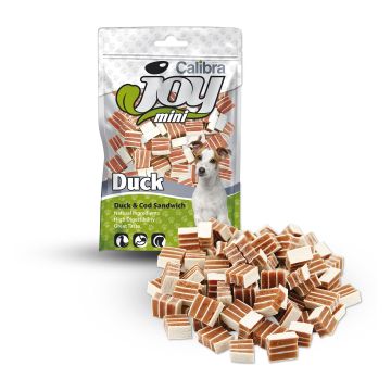 Calibra Joy Chien Mini Sandwich Cabillau/ Canard 70g