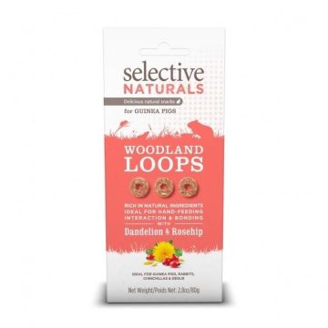 Selective Naturals Woodland Loops pour Cochons d'Inde 4x80g