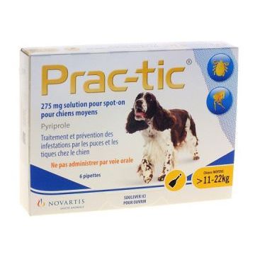 Prac-tic chien moyen 6 pipettes