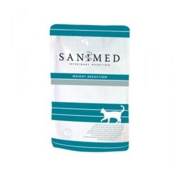 Sanimed Weight Reduction Aliment pour chats 12x100g