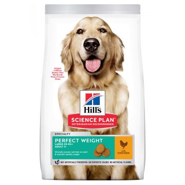 Hill's Science Plan Adult Perfect Weight croquettes pour grand chien au poulet