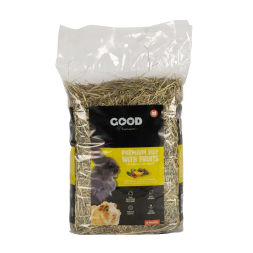 Good Premium Foin Fruits Banane/canneberge pour Rongeurs 500g