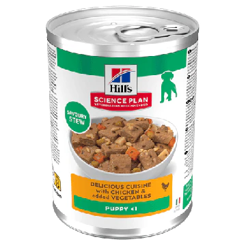 Hill&rsquo;s Science Plan Puppy Mijot&eacute; pour Chiot au Poulet et L&eacute;gumes 12x363g