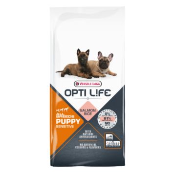 Opti Life Puppy Sensitive All Breeds Croquettes pour Chiots 12,5kg