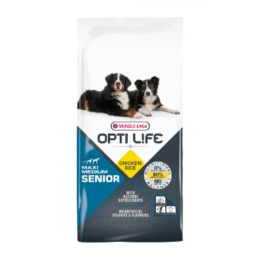 Opti Life Senior Medium & Maxi Croquettes pour Chiens 12,5kg