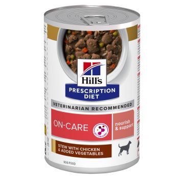 Hill's Prescription Diet ON-Care - Mijoté pour Chien au Poulet & Légumes Ajoutés 12x354g