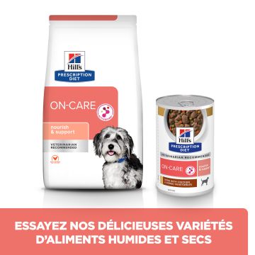 Hill's Prescription Diet ON-Care Croquettes pour Chien au Poulet Sac de 1,5kg